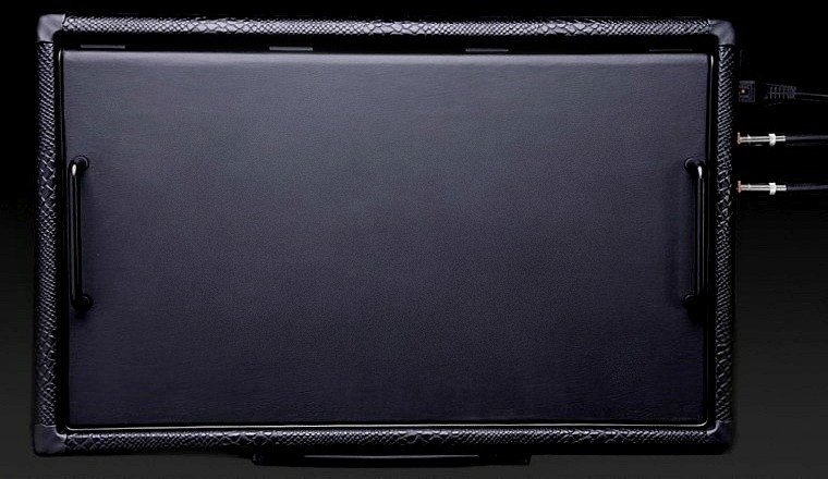 Black Leather Top w/Black Nickel Hardware